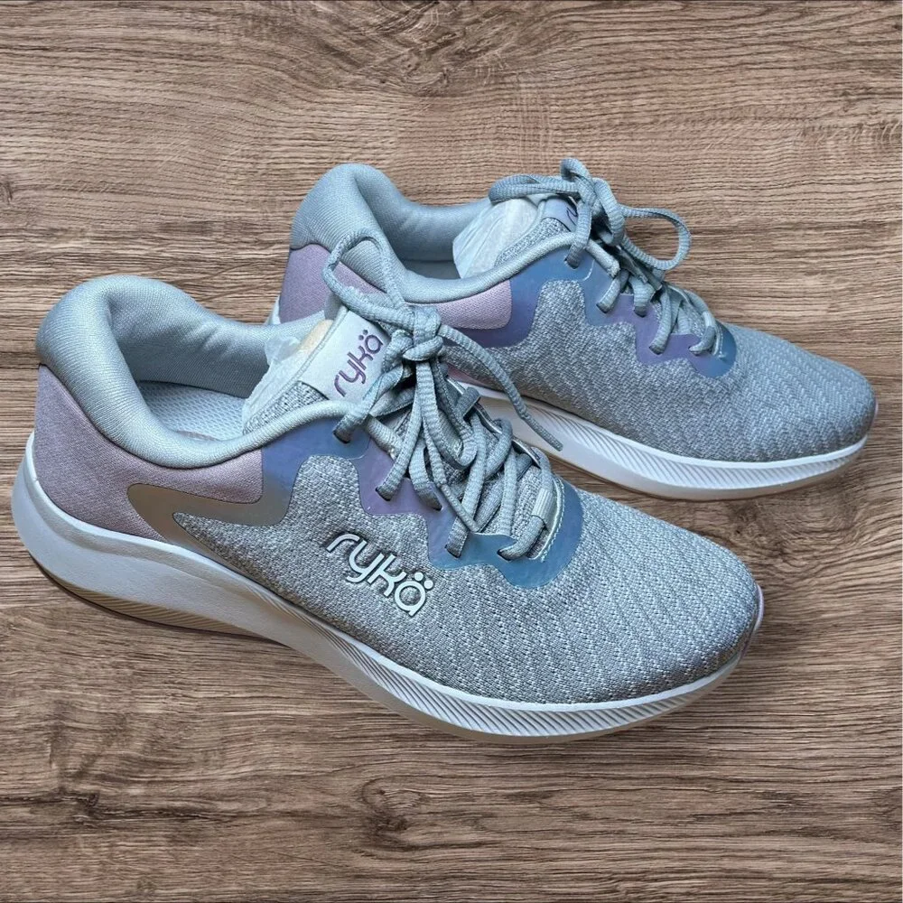 Ryka Womens Flourish Athletic Walking Shoes Size 7.5M Gray/Purple Lightweight Co - Picture 2 of 6
